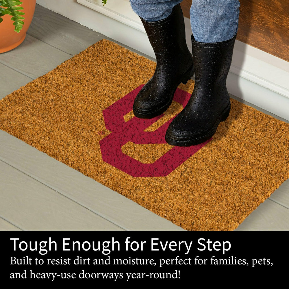 Coir Mat, 16"x28", University of Oklahoma