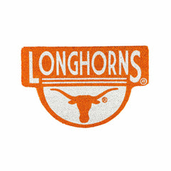 NCAA Team Shaped Coir Door Mat, Texas Longhorns