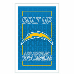 Los Angeles Chargers NFL Football Rectangle Neolite LED Decor