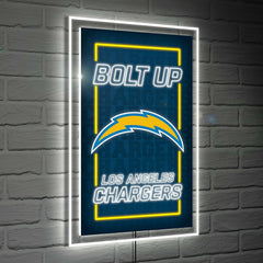 Los Angeles Chargers NFL Football Rectangle Neolite LED Decor