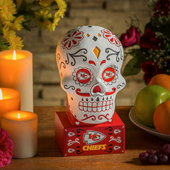 Kansas City Chiefs Sugar Skull Statue