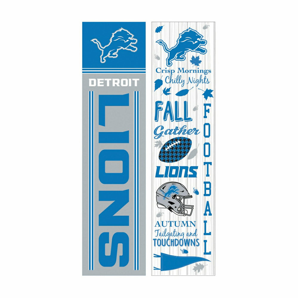 Detroit Lions 46" Double Sided Leaner, Fall Seasonal