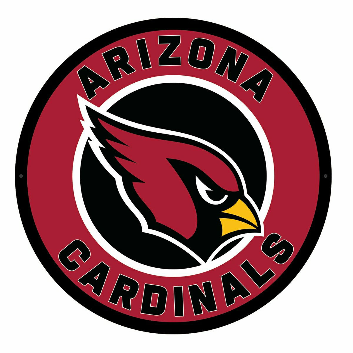 LED Wall Decor, Round, Arizona Cardinals