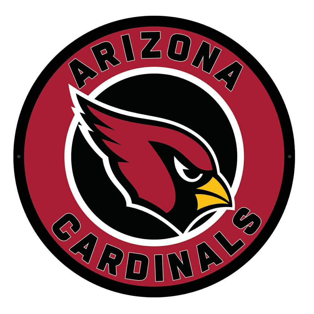 LED Wall Decor, Round, Arizona Cardinals