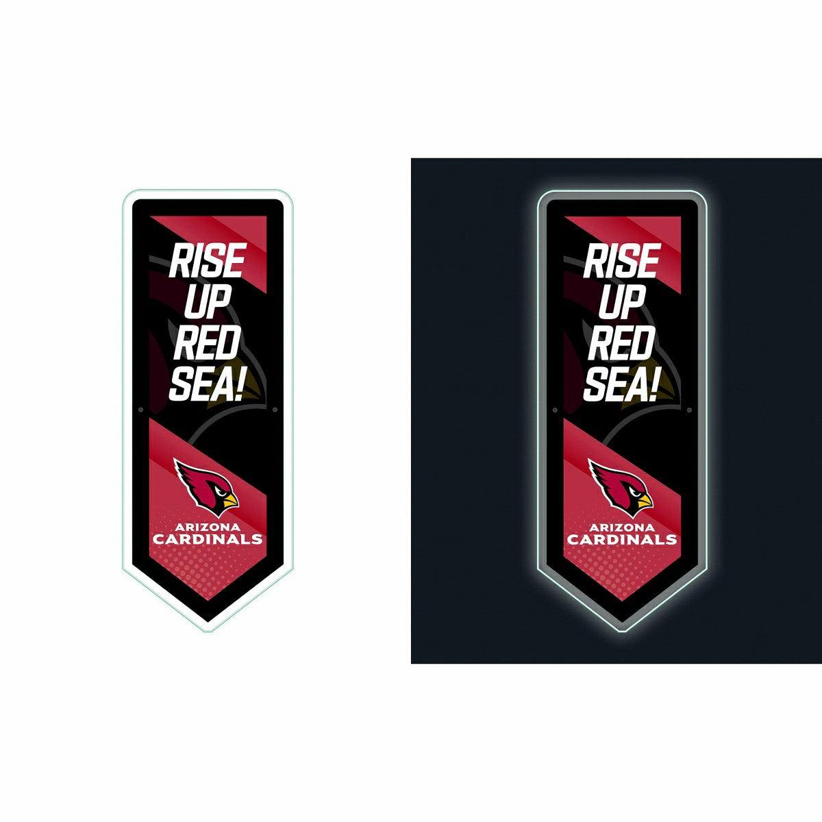LED Wall Decor, Pennant, Arizona Cardinals