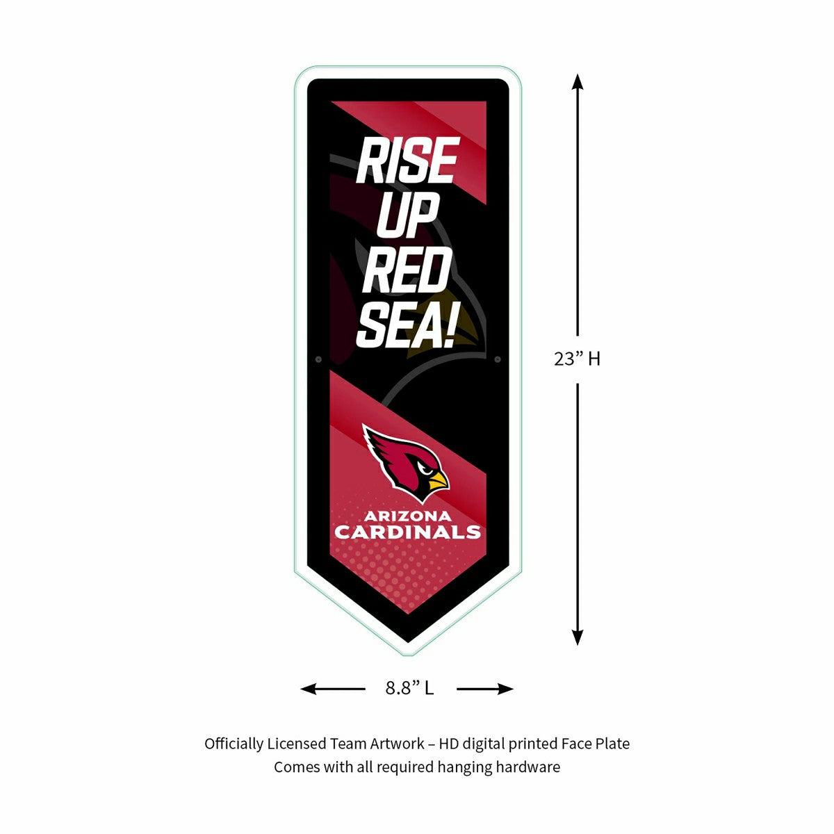LED Wall Decor, Pennant, Arizona Cardinals