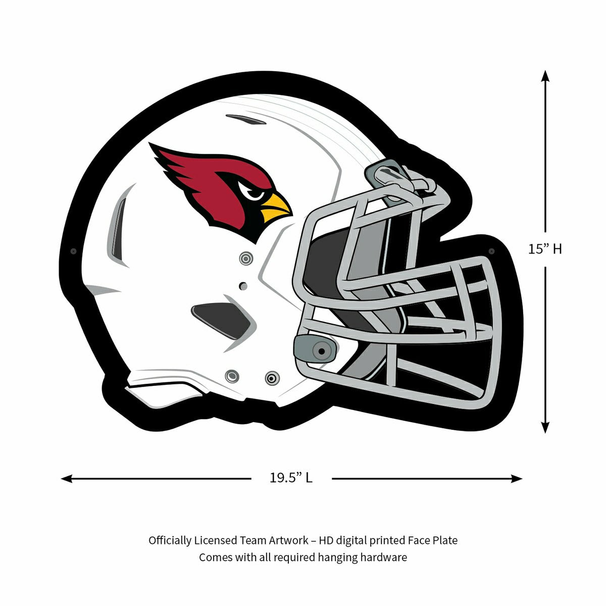 LED Wall Decor, Helmet, Arizona Cardinals