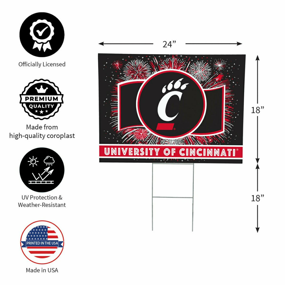 University of Cincinnati Yard Sign, Patriotic