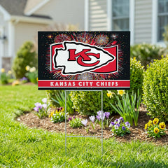 Kansas City Chiefs Yard Sign, Patriotic