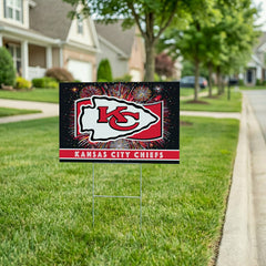 Kansas City Chiefs Yard Sign, Patriotic