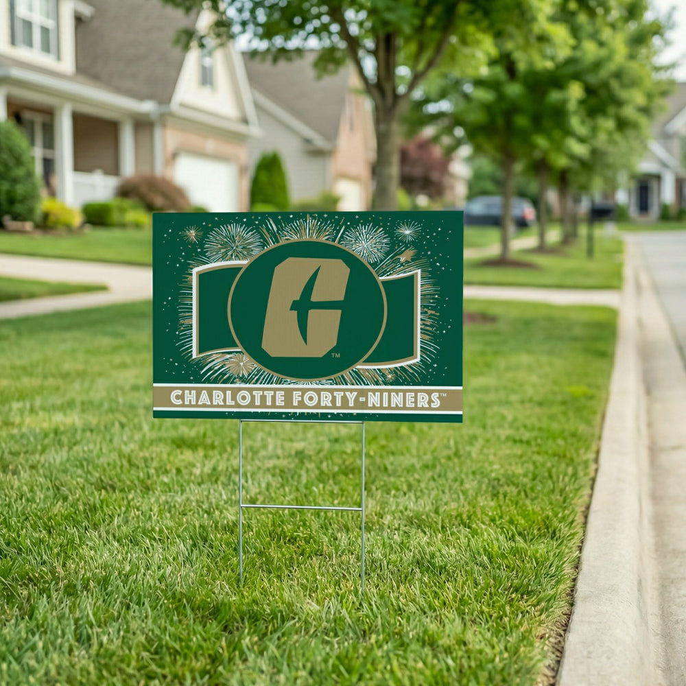 University of North Carolina/Charlotte Yard Sign, Patriotic