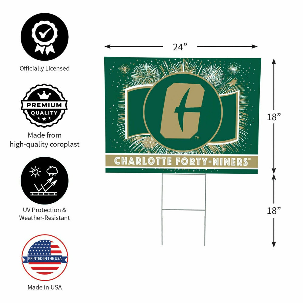 University of North Carolina/Charlotte Yard Sign, Patriotic