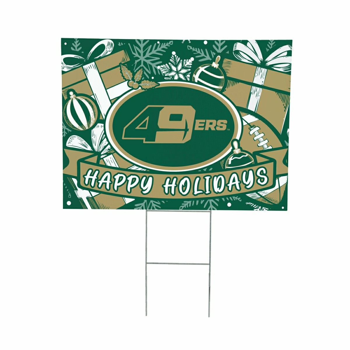 University of North Carolina/Charlotte Yard Sign, Holiday