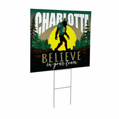 University of North Carolina/Charlotte Yard Sign, Bigfoot