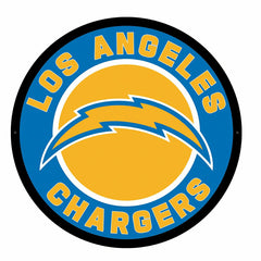LED Wall Decor, Round, Los Angeles Chargers