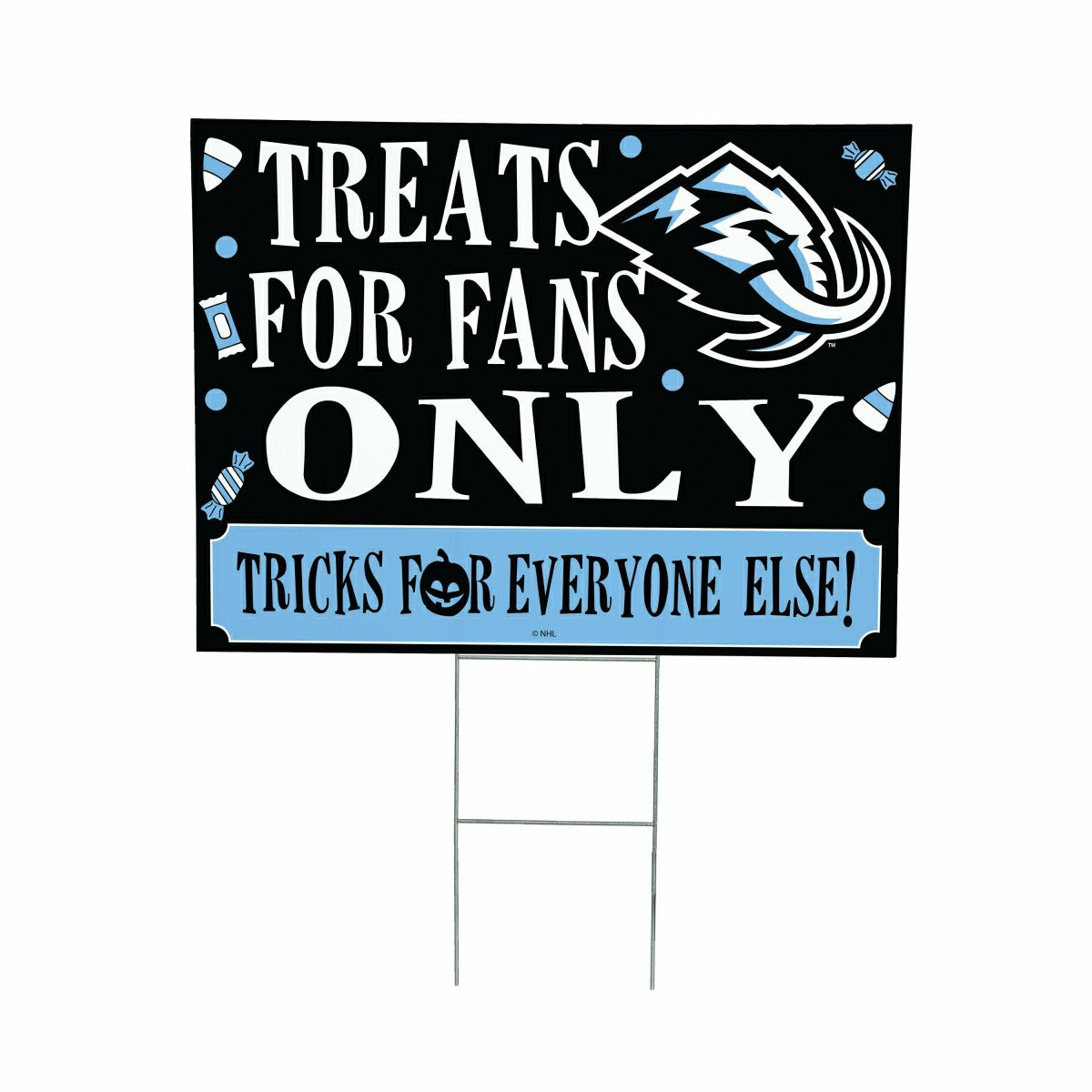 Utah Mammoth Yard Sign, Halloween Treats for Fans
