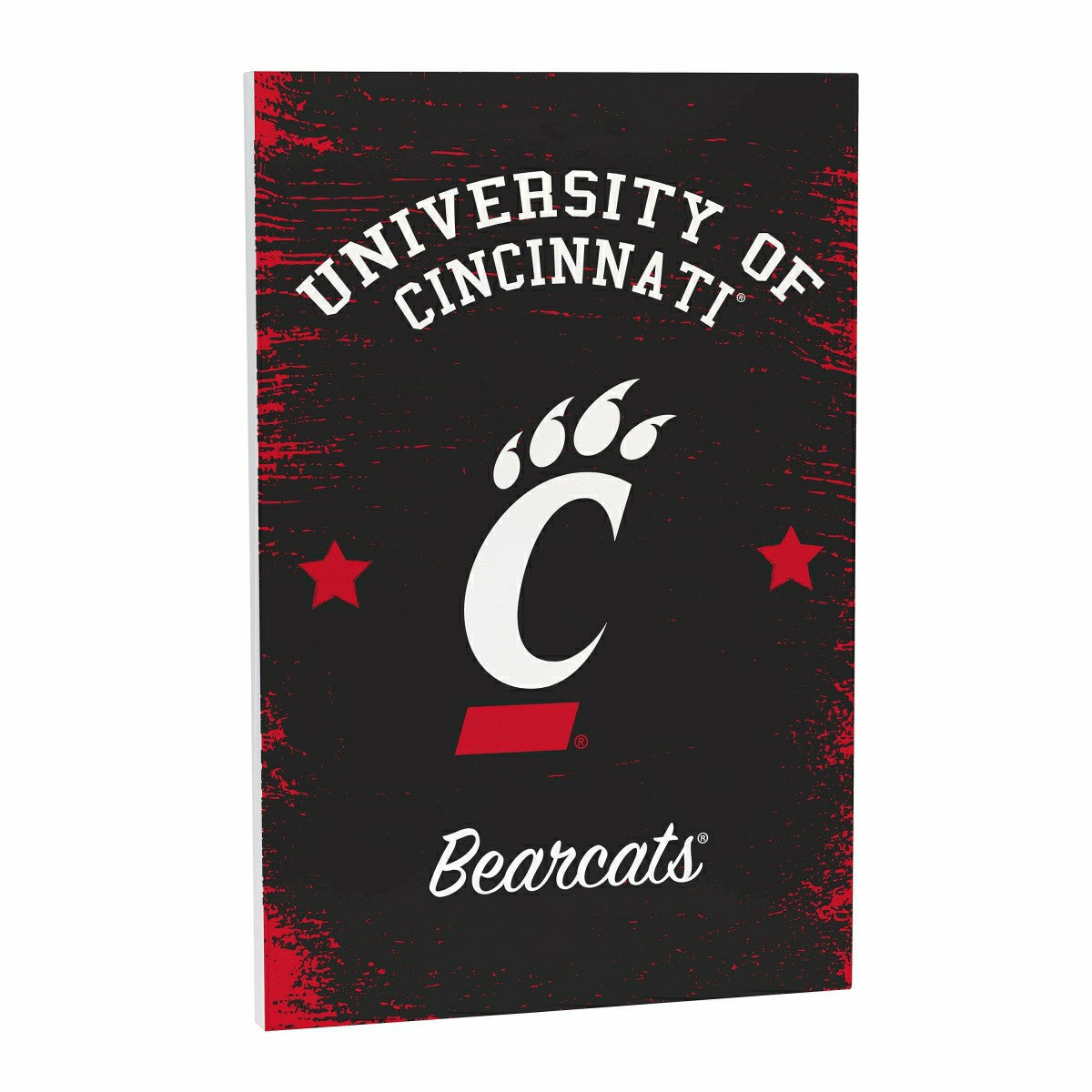 University of Cincinnati Wood Wall Sign, 16x24