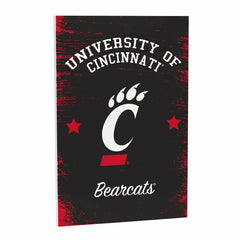 University of Cincinnati Wood Wall Sign, 16x24