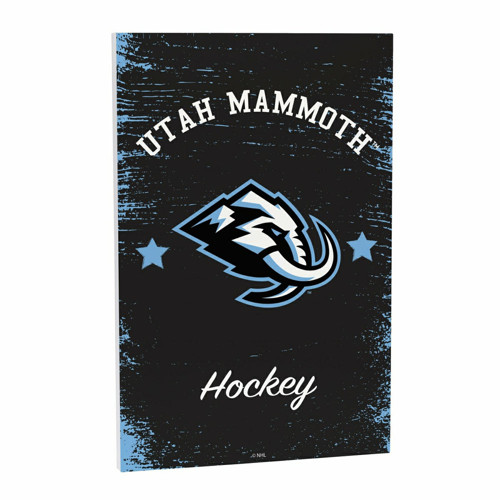 Utah Hockey Club Wood Wall Sign, 16x24