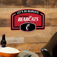 University of Cincinnati USA Embossed Steel Wall Sign, 11" x 17"