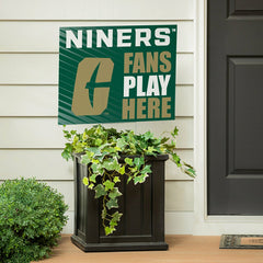 University of North Carolina/Charlotte Coroplast Yard Sign "Fans Play