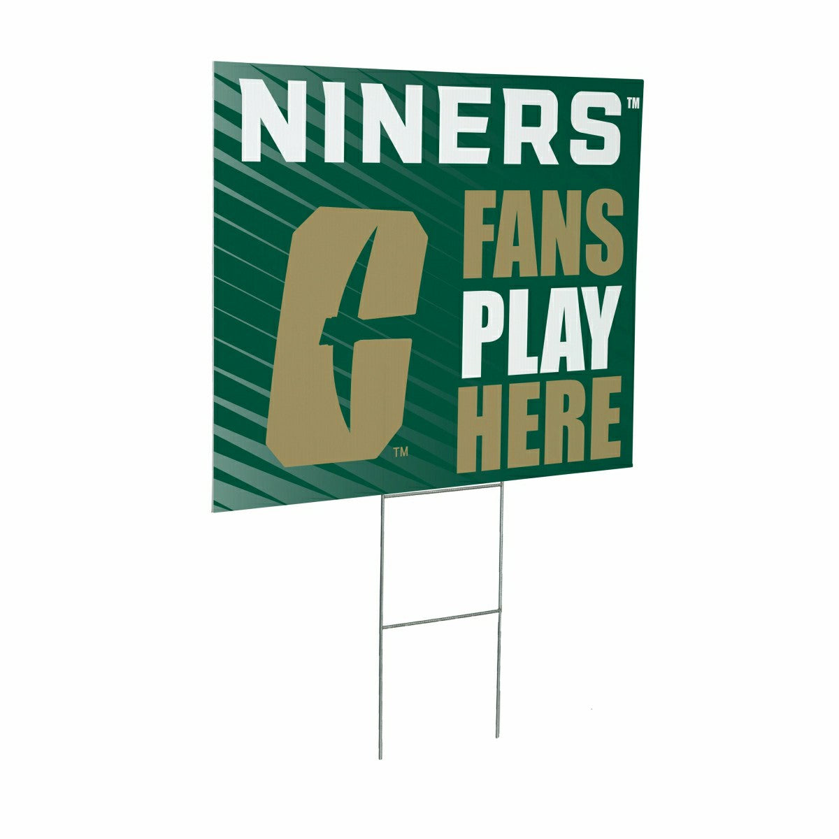 University of North Carolina/Charlotte Coroplast Yard Sign "Fans Play