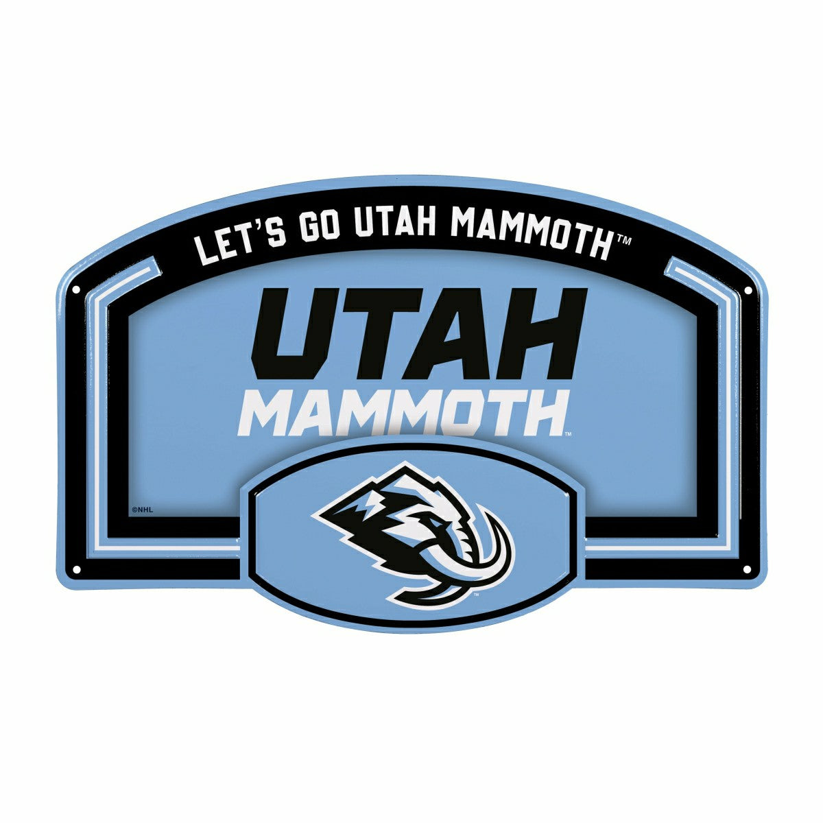 Utah Mammoth USA Embossed Steel Wall Sign, 11" x 17"