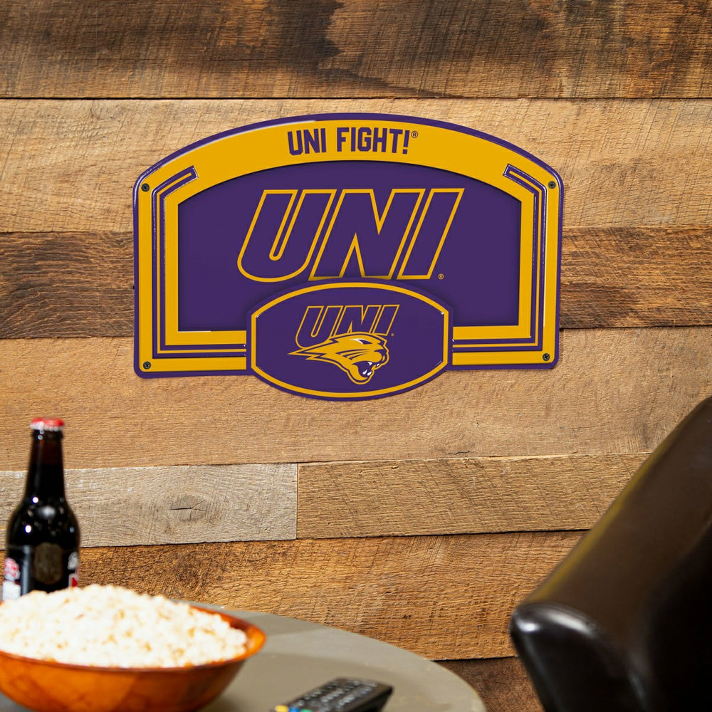 University of Northern Iowa USA Embossed Steel Wall Sign, 11" x 17"