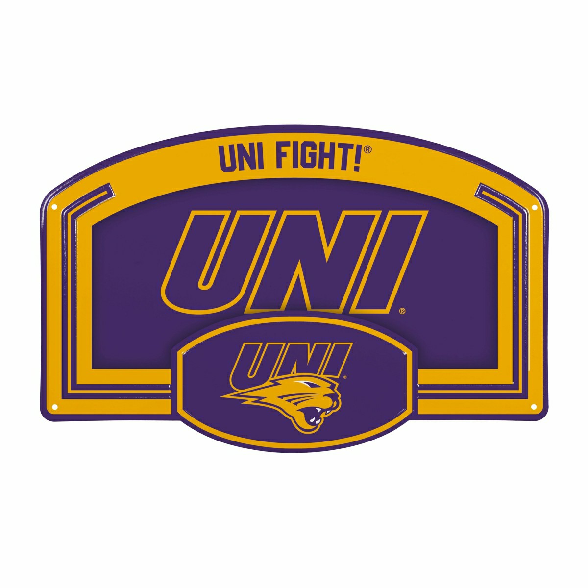 University of Northern Iowa USA Embossed Steel Wall Sign, 11" x 17"