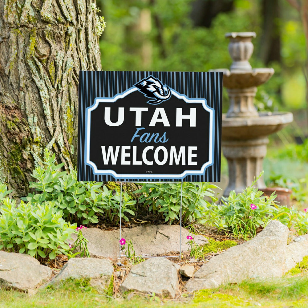 Utah Hockey Club Coroplast Yard Sign, "Fans Welcome"