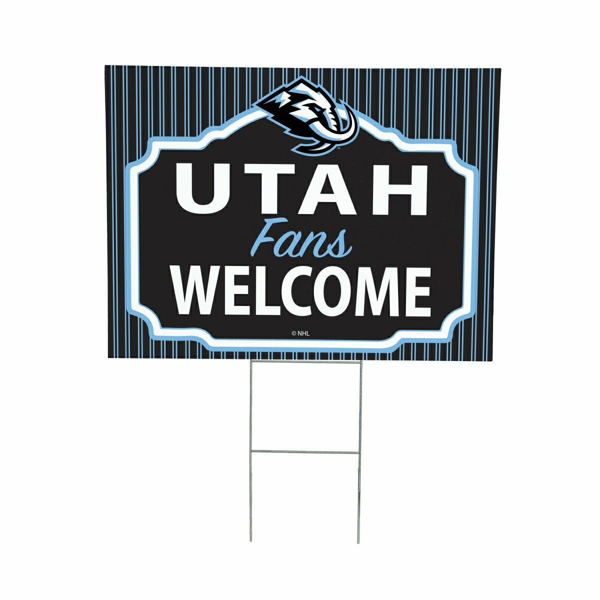 Utah Hockey Club Coroplast Yard Sign, "Fans Welcome"