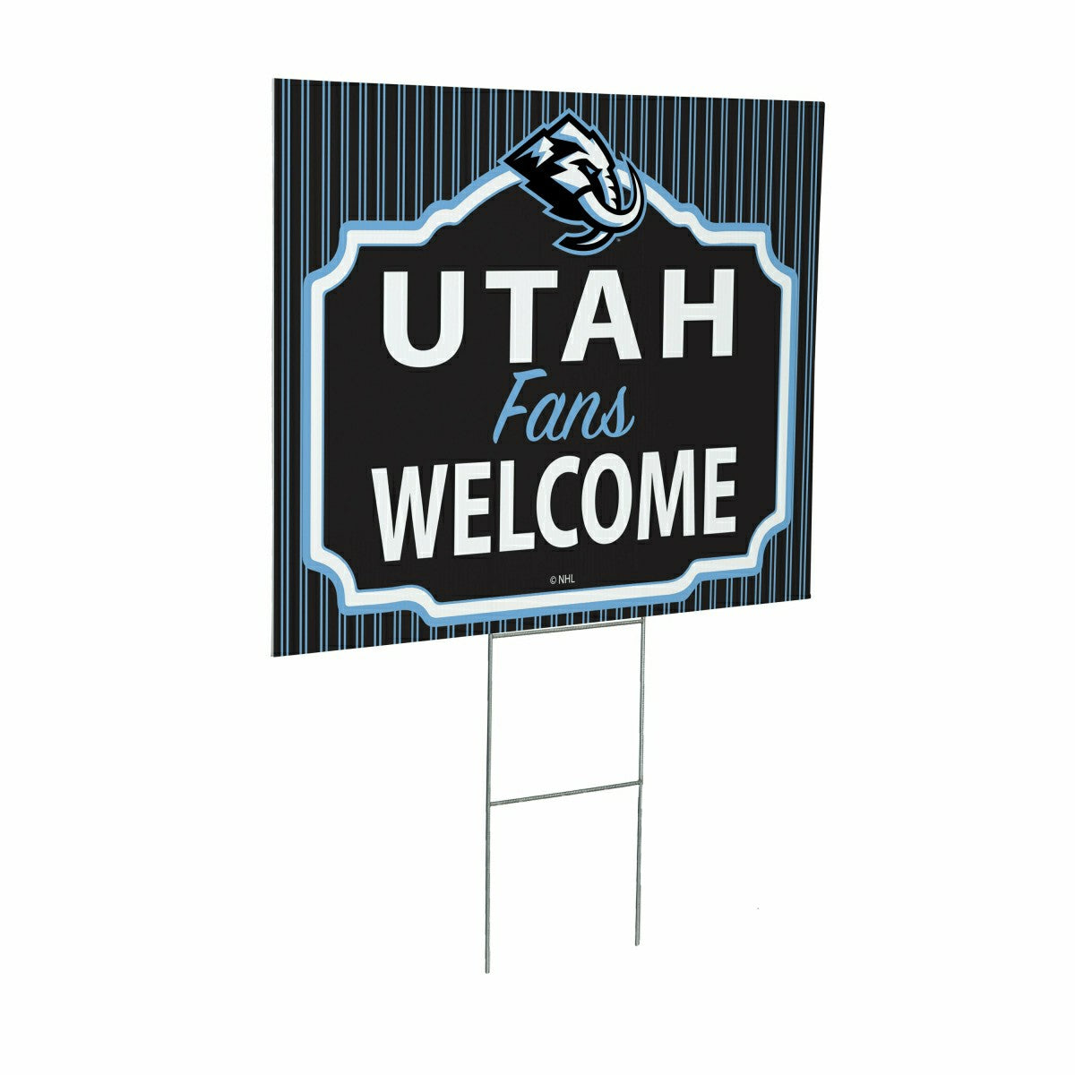 Utah Hockey Club Coroplast Yard Sign, "Fans Welcome"