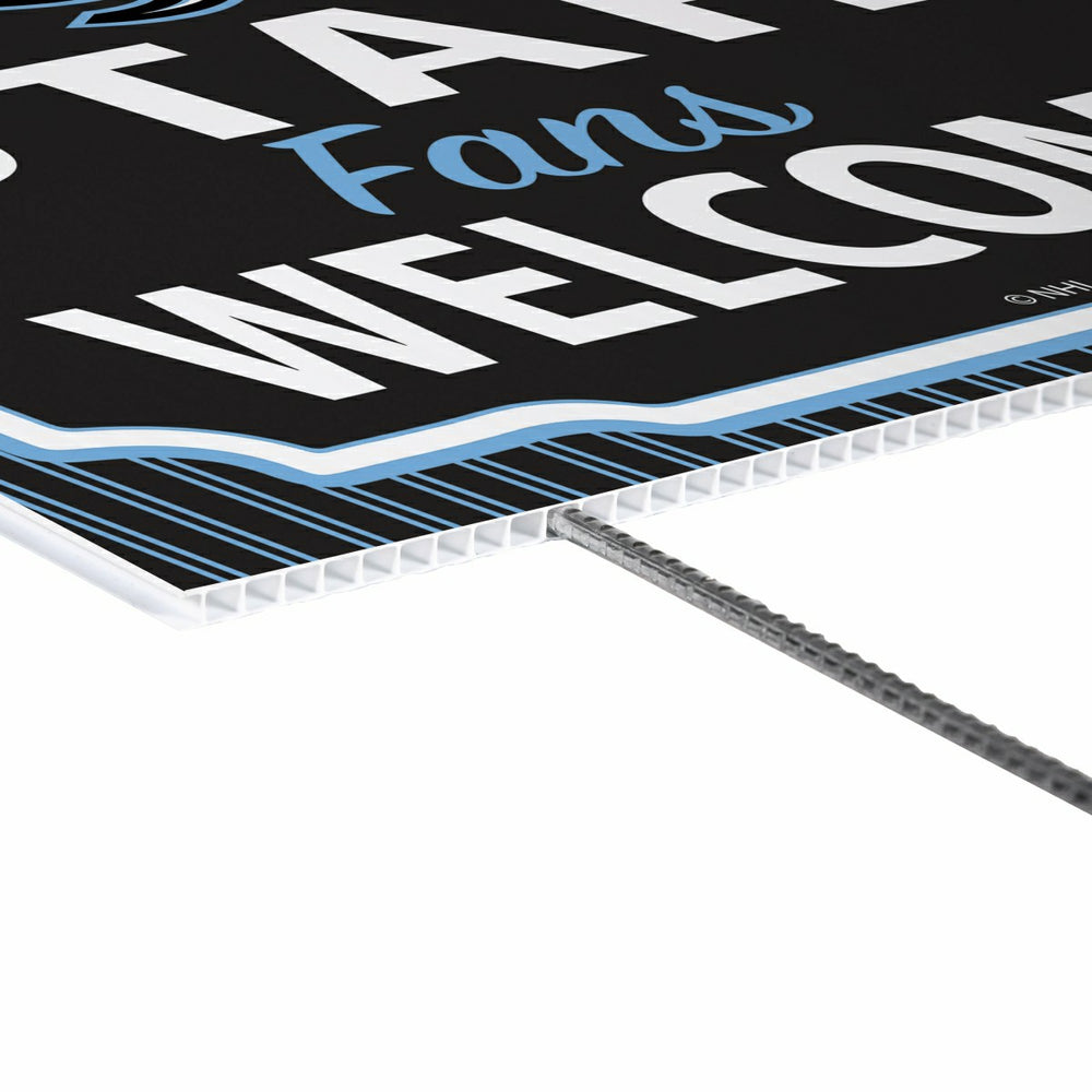 Utah Hockey Club Coroplast Yard Sign, "Fans Welcome"