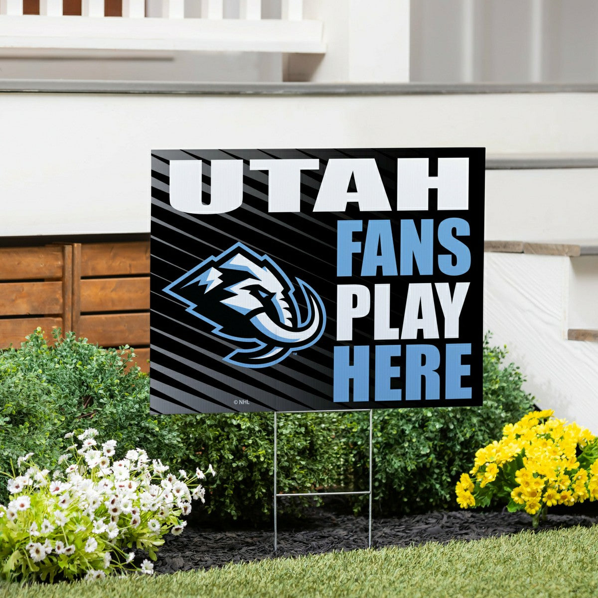 Utah Hockey Club Coroplast Yard Sign "Fans Play Here"