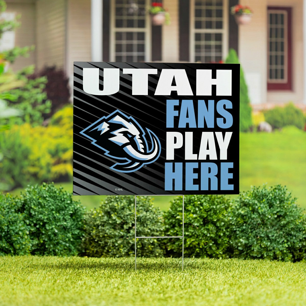Utah Hockey Club Coroplast Yard Sign "Fans Play Here"
