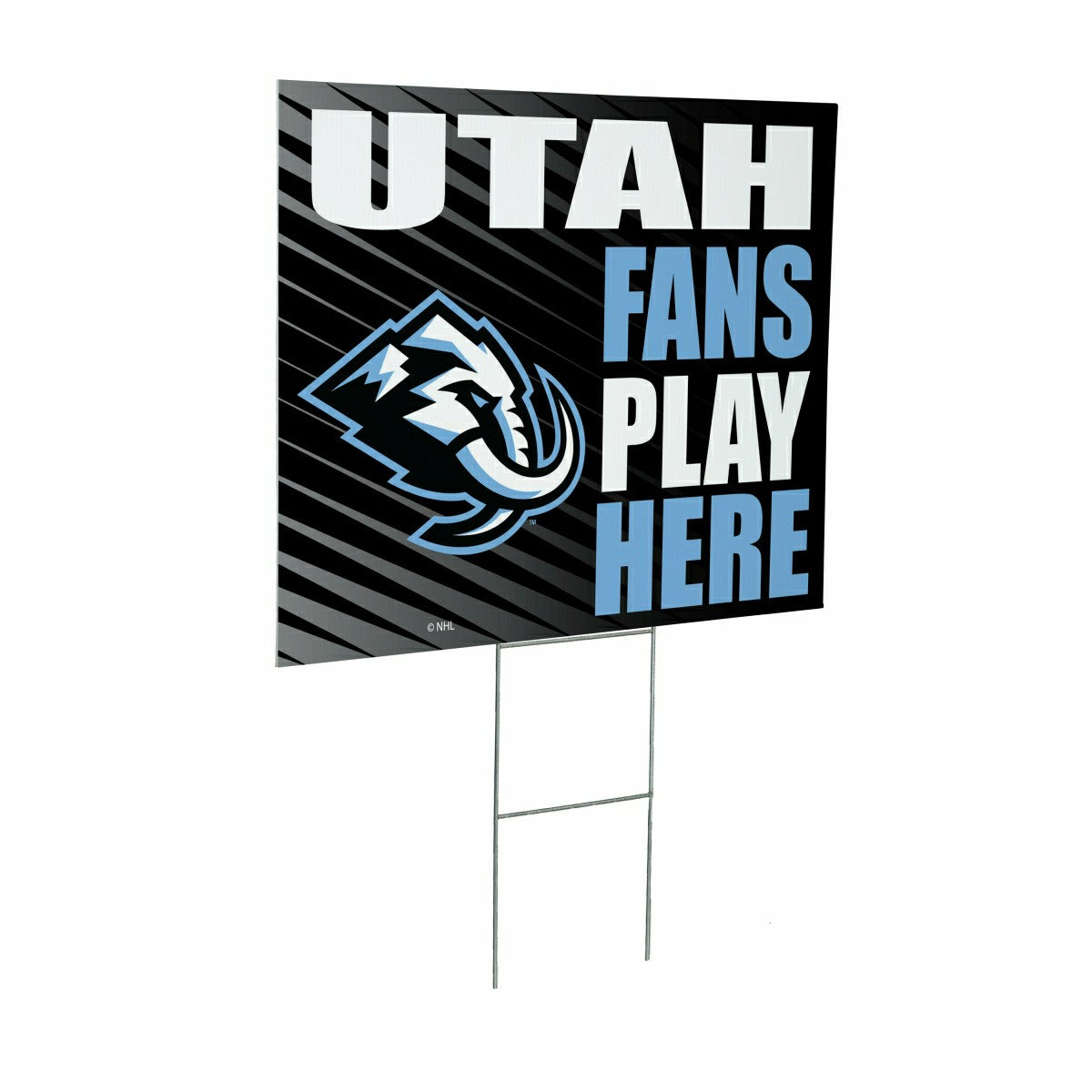 Utah Hockey Club Coroplast Yard Sign "Fans Play Here"