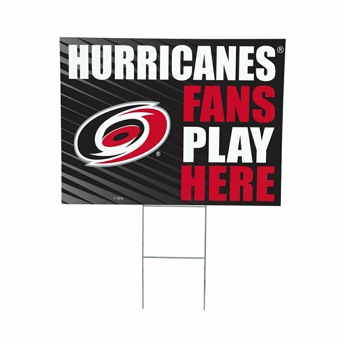 Carolina Hurricanes Coroplast Yard Sign "Fans Play Here"
