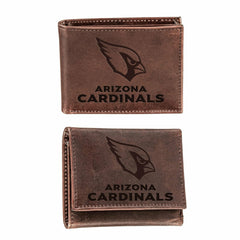 Arizona Cardinals, Bi-Fold and Tri-Fold Wallet Gift Set, Brown
