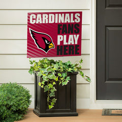 Arizona Cardinals Coroplast Yard Sign "Fans Play Here"