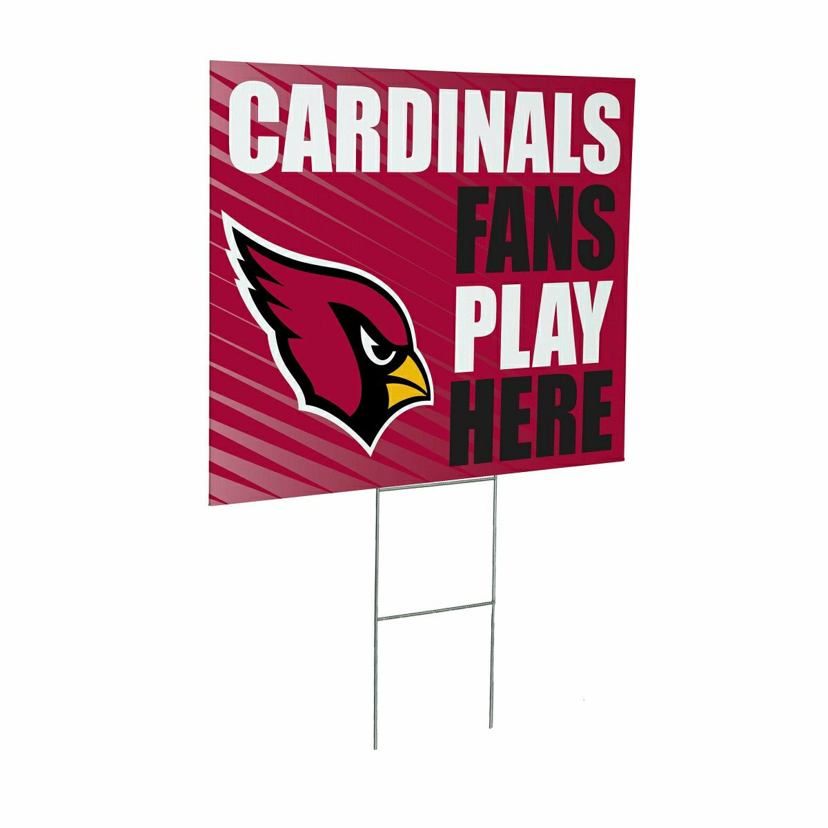 Arizona Cardinals Coroplast Yard Sign "Fans Play Here"