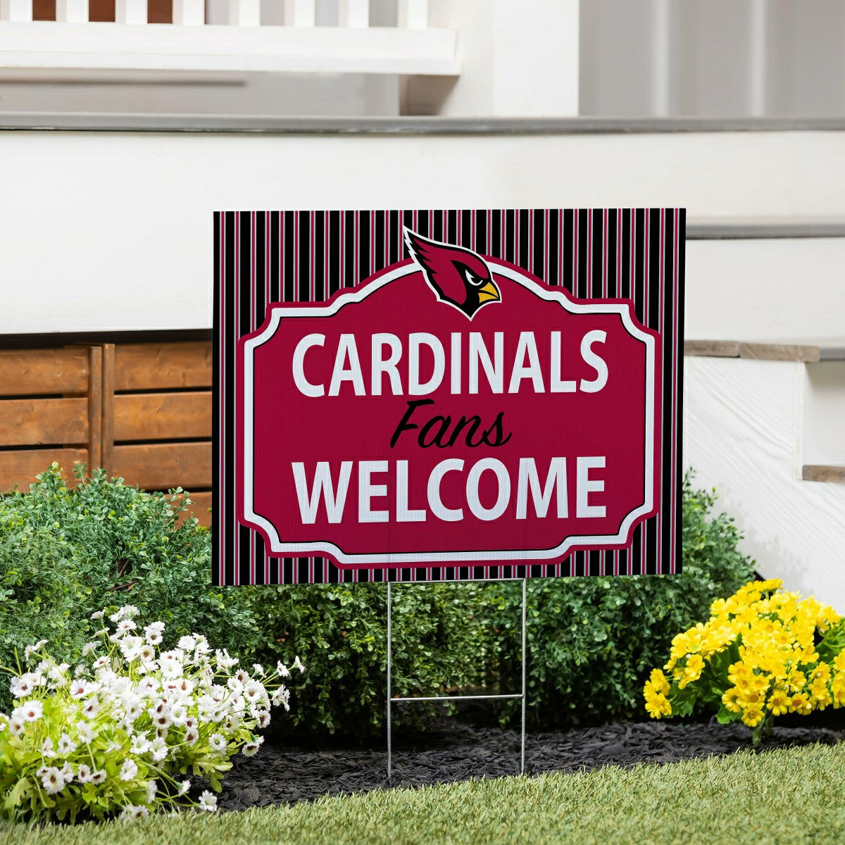 Arizona Cardinals Coroplast Yard Sign, Fans Welcome
