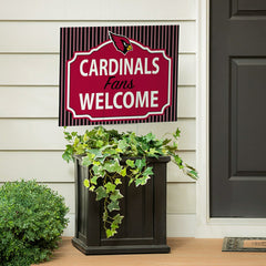 Arizona Cardinals Coroplast Yard Sign, Fans Welcome