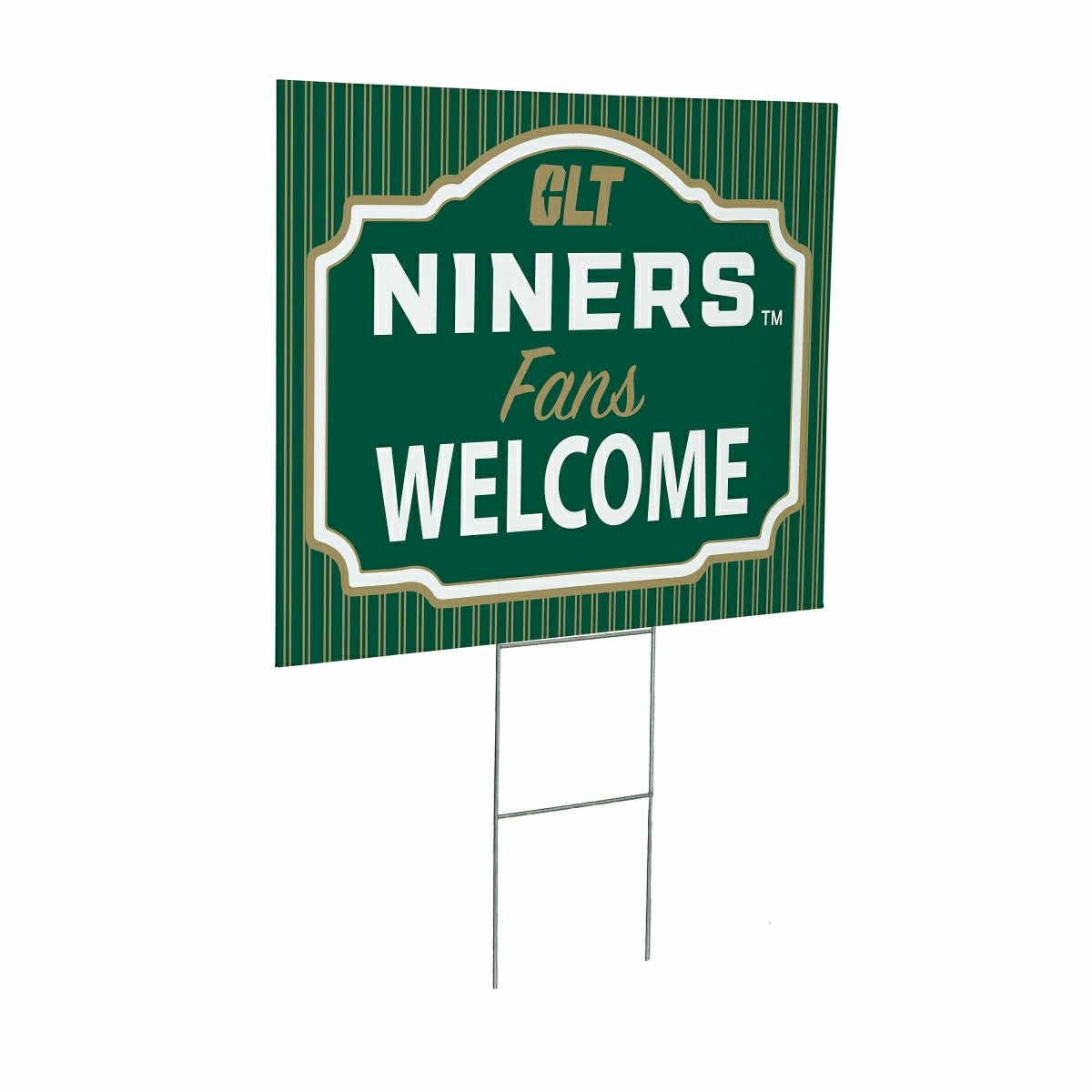 University of North Carolina/Charlotte Coroplast Yard Sign, "Fans Welc