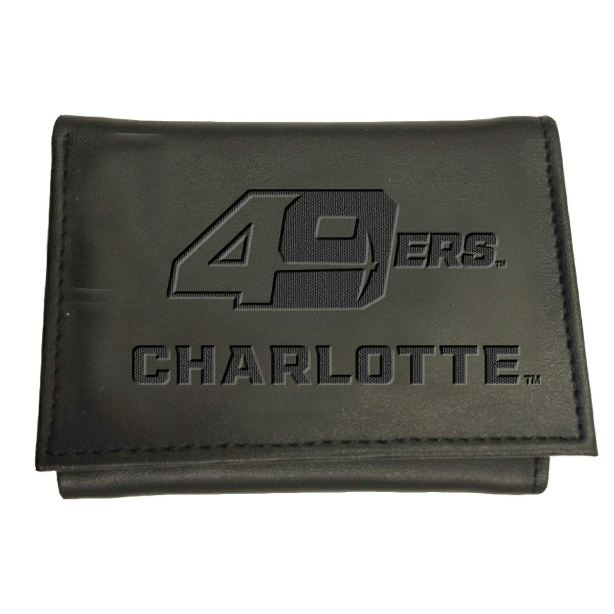 University of North Carolina, Charlotte, Tri-Fold Wallet, Black