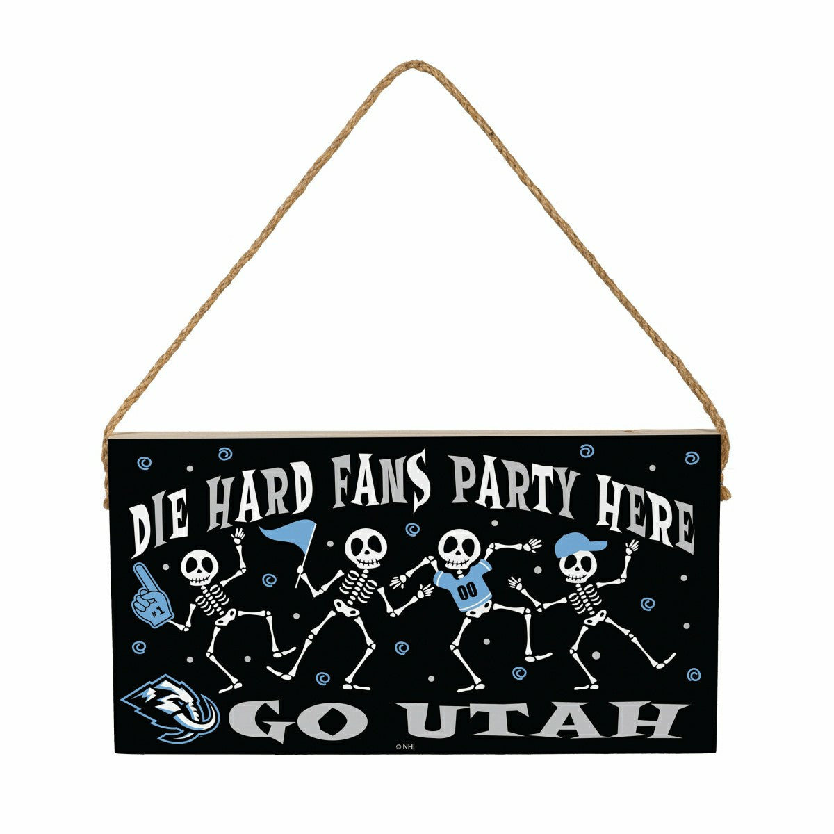 Utah Mammoth Halloween Wood Wall Sign, 6x11